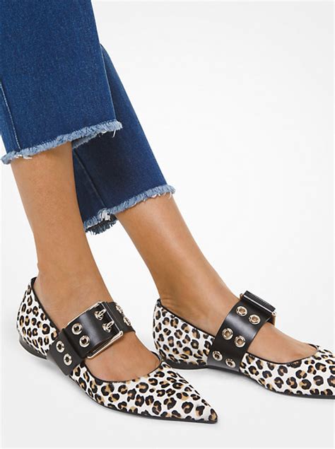 Maude Leopard Calf Hair Pointed